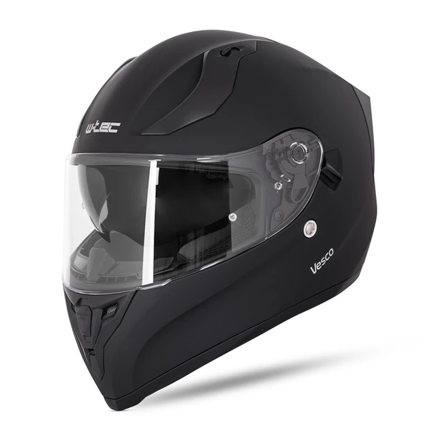 Kask integralny motocyklowy zamknięty z blendą W-TEC Vesco - Czarny mat-refleks