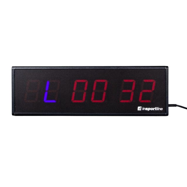 Zegar treningowy elektroniczny inSPORTline CF20 ∙ minutnik LED 1,8" ∙ 7 trybów (stoper, interwał, FGB, Tabata) ∙ pilot zdalny ∙ USB