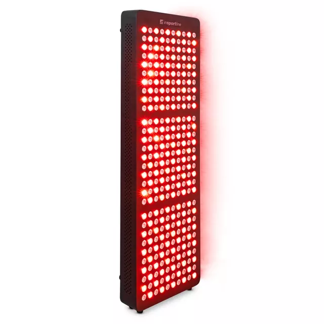 Panel LED do terapii światłem inSPORTline Lustar ∙ 300 diod ∙ 6 trybów ∙ 450 W ∙ światło czerwone+NIR