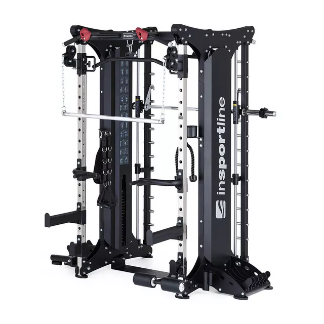 Brama / suwnica smitha inSPORTline Cable Column CC650 Double ∙ 2×90 kg stos ∙ wyciągi górny/dolny ∙ konstrukcja stalowa