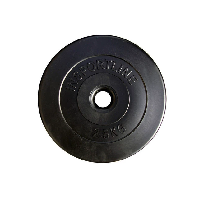 Obciążenia bitumiczne inSPORTline CEM 1,25-15 kg ∙ otwór 30 mm ∙ ochronna powlekana powłoka