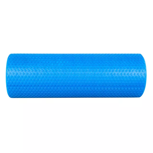 Stabilny wałek do jogi inSPORTline Evar ∙ pianka EVA ∙ długość 60 cm ∙ średnia twardość - Niebieski