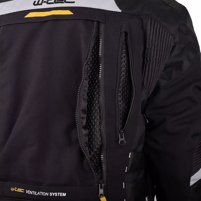 Męska kurtka motocyklowa W-TEC Aircross - Czarno-szary
