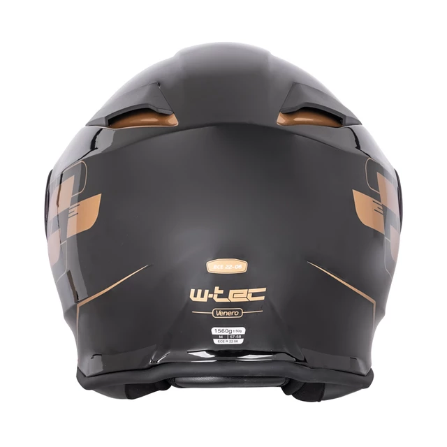 Kask motocyklowy szczękowy z blendą W-TEC Venero - Błyszczący czarno-neonowy żółty