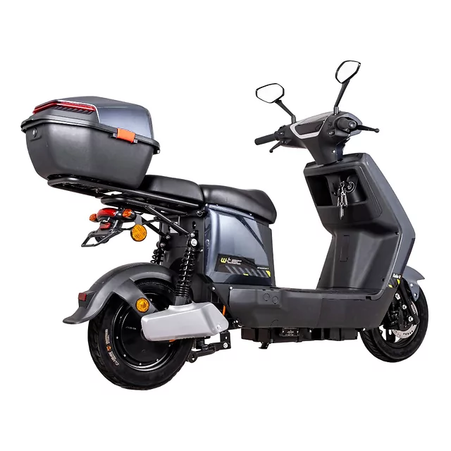 Skuter elektryczny W-TEC Raike II 10" ∙ hamulce tarczowe hydrauliczne ∙ zasięg 65 km ∙ nośność 115 kg ∙ zamykany bagażnik - Niebieski-czarny