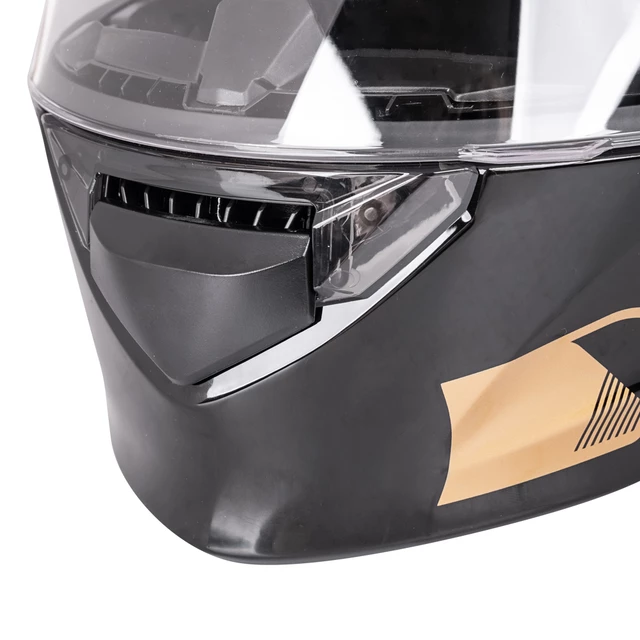 Kask motocyklowy szczękowy z blendą W-TEC Venero - Błyszczący czarno-neonowy żółty