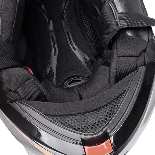 Kask motocyklowy szczękowy z blendą W-TEC Venero - Błyszczący czarno-neonowy żółty