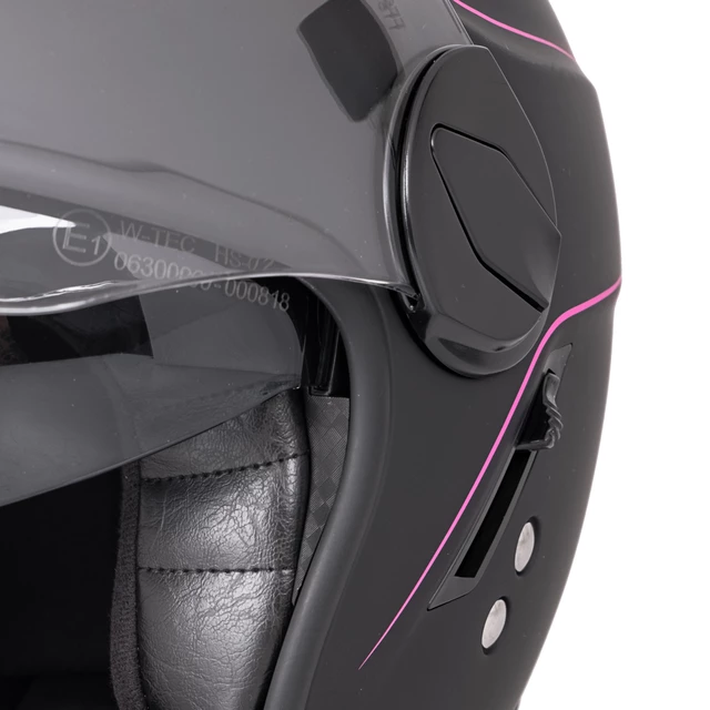Kask otwarty ma motor, skuter z blendą W-TEC Vernante - Black Matt