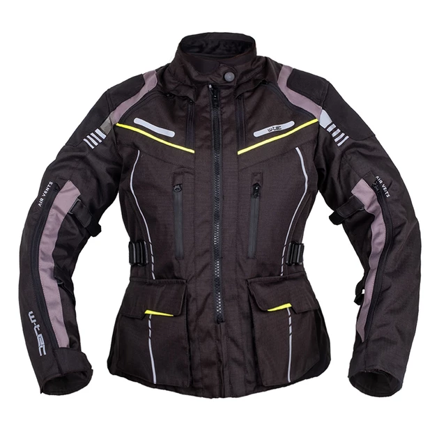 Damska turystyczna kurtka motocyklowa W-TEC Smackton Lady - Czarno-zielony - Czarno-zielony