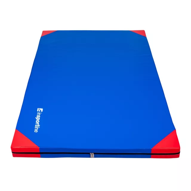 Materac gimnastyczny inSPORTline Munakor T60 ∙ mata do ćwiczeń ∙ grubość 10 cm ∙ waga 18,3 kg ∙ PVC z pianką PU ∙ antypoślizgowy - Czarny