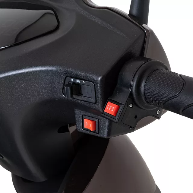 Skuter elektryczny trójkołowy inSPORTline Zorica  ∙ napęd 1000 W ∙ 3 tryby prędkości ∙ zasięg 45 km - Bordowy