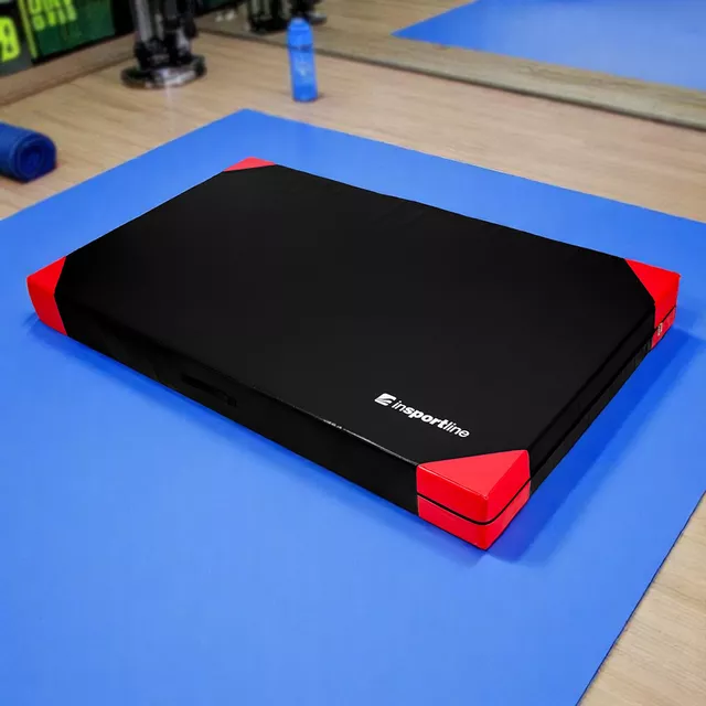 Materac gimnastyczny mata do ćwiczeń inSPORTline Agskal T25 200x120x20 cm - Czarny - Czarny