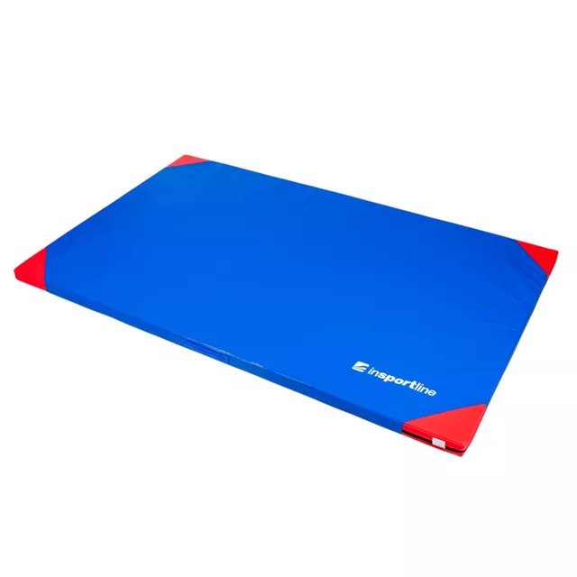 Materac gimnastyczny inSPORTline Gabyk T90 200x120x6 cm ∙ wzmocnione narożniki ∙ zamek błyskawiczny ∙ antypoślizgowy ∙ 16 kg ∙ 2 uchwyty - Czarny