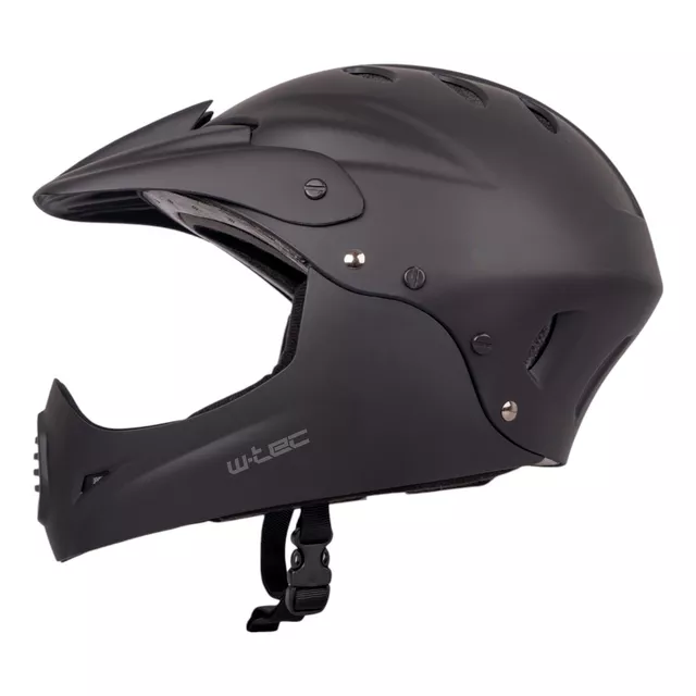 Kask downhill 2w1 na rower motor enduro zjazdowy W-TEC Campanero Matt Black