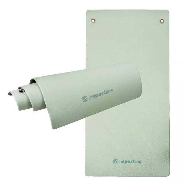 Mata treningowa do ćwiczeń inSPORTline Aero Advance 140 × 60 × 0,9 cm ∙ mocna i komfortowa ∙ otwory do zawieszenia - miętowo-szary