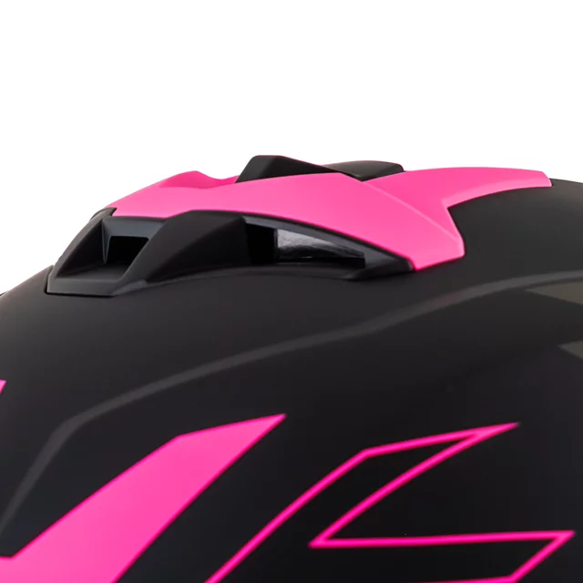 Kask motocyklowy W-TEC Voltik Shockrose ∙ blenda przeciwsłoneczna ∙ system wentylacji ∙ wyjmowana wyściółka - Różowy