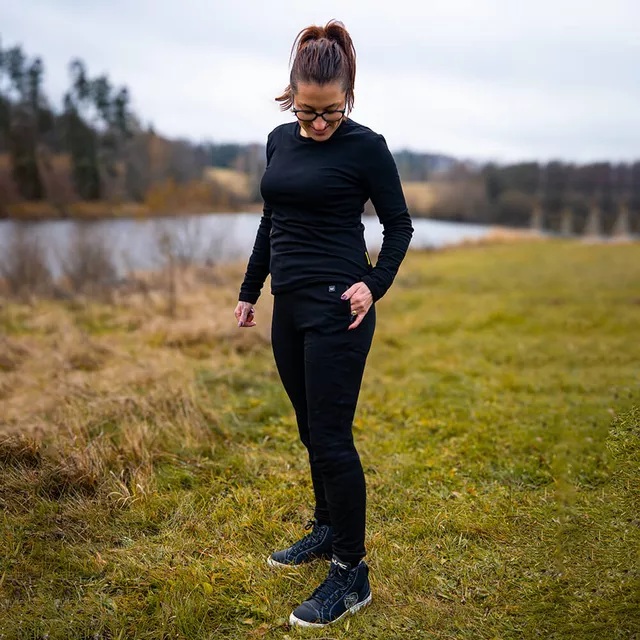 Ogrzewane spodnie damskie W-TEC Insupants Lady ∙ system grzewczy kolana/brzuch ∙ ogrzewanie 5V/2A ∙ elastyczny pas ∙ termo podszewka
