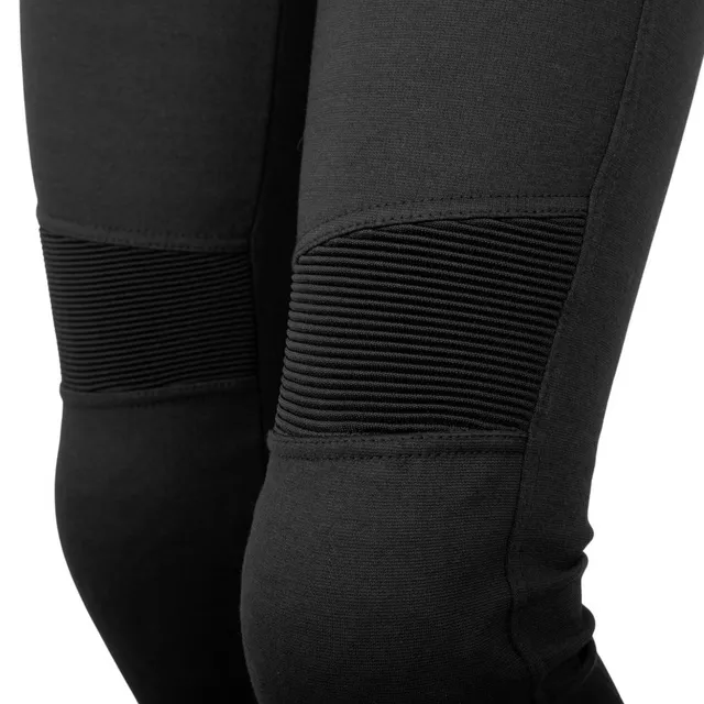 Legginsy motocyklowe damskie W-TEC Lukrecia Evo ∙ wzmocnienie aramidowe ∙ wyjmowane protektory kolan ∙ 4 praktyczne kieszenie ∙ elastyczny materiał - Czarny