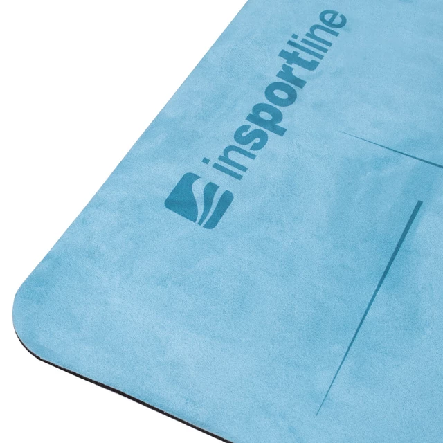 Mata do jogi inSPORTline Padvana 183×61 cm ∙ grubość 4 mm ∙ zamszowa powierzchnia ∙ antypoślizgowy spód