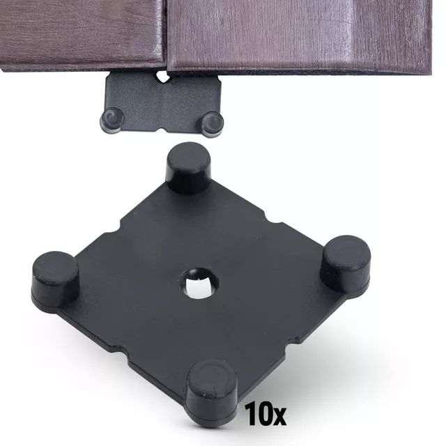 Zestaw łączników inSPORTline Luxteko Waffle ∙ 10 szt. ∙ do mat 2 cm ∙ stabilne połączenie ∙ dowolne układy