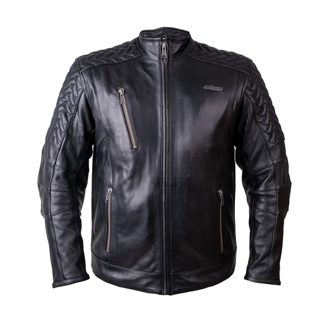 Skórzana kurtka motocyklowa W-TEC Elcabron - Czarny