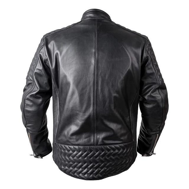 Skórzana kurtka motocyklowa W-TEC Elcabron - Czarny