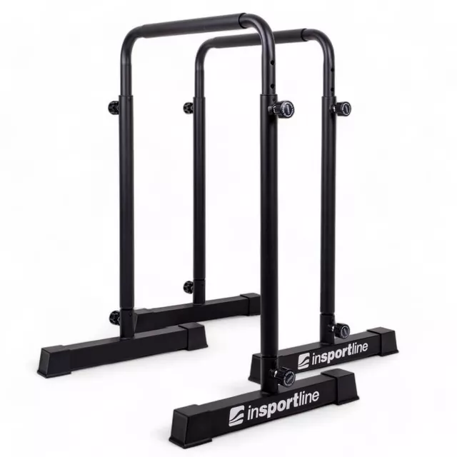 Regulowane poręcze do dipów / pompek inSPORTline Push Up PU2000 ∙ 6 pozycji ∙ udźwig 200 kg