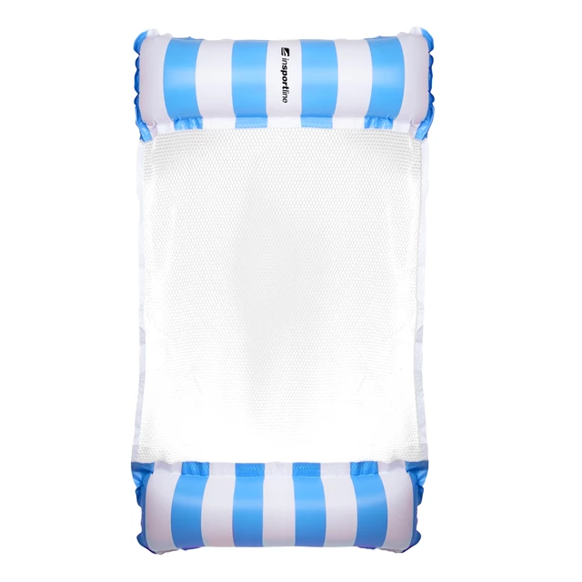 Pompowany materac leżak basenowy inSPORTline WaveBed ∙ nośność 90 kg ∙ PVC i siatka ∙ pompka w zestawie ∙ zawory bezpieczeństwa - Różowy