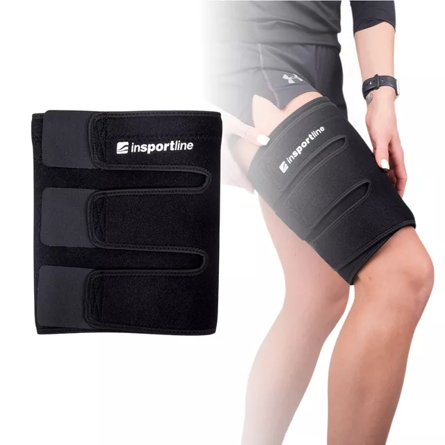 Stabilizator uda inSPORTline Neomiros ∙ neoprenowy opaska ∙ kompresyjna ∙ regulowany ∙ elastyczny