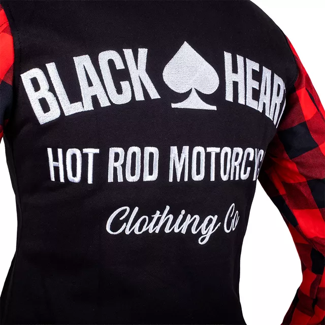 Damska bluza motocyklowa W-TEC Black Heart Ramforge Lady ∙ kieszenie na ochraniacze ∙ podszewka mesh ∙ regulowany kaptur ∙ elastyczne ściągacze