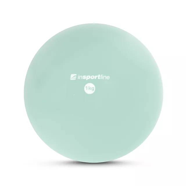 Piłka do jogi inSPORTline Yoga Ball 1 kg ∙ wzmacniająco-stabilizacyjna ∙ do pilates, jogi, rehabilitacji - Miętowy