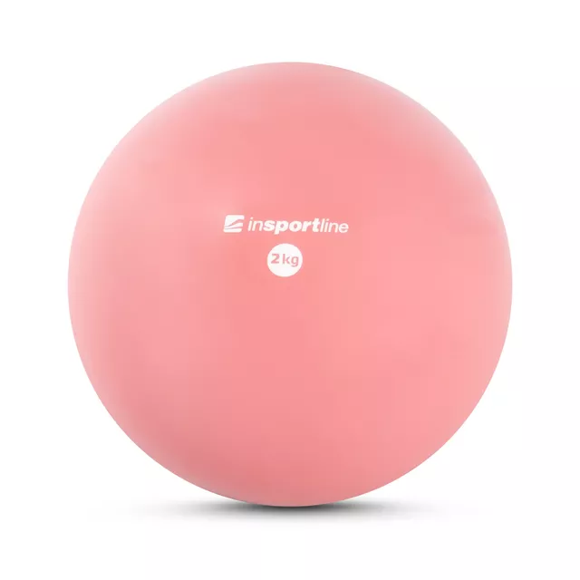 Piłka do jogi inSPORTline Yoga Ball 2 kg ∙ wzmacniająco-stabilizacyjna ∙ do pilates, jogi i rehabilitacji - Zielony - Różowy