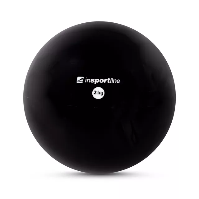 Piłka do jogi inSPORTline Yoga Ball 2 kg ∙ wzmacniająco-stabilizacyjna ∙ do pilates, jogi i rehabilitacji - Zielony - Czarny