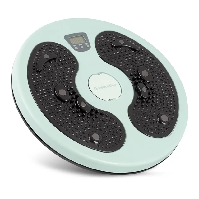 Twister do ćwiczeń inSPORTline Digital ∙ wyświetlacz LCD ∙ punkty magnetyczne ∙ 0,7 kg ∙ kompaktowy - Czarno-mentolowy
