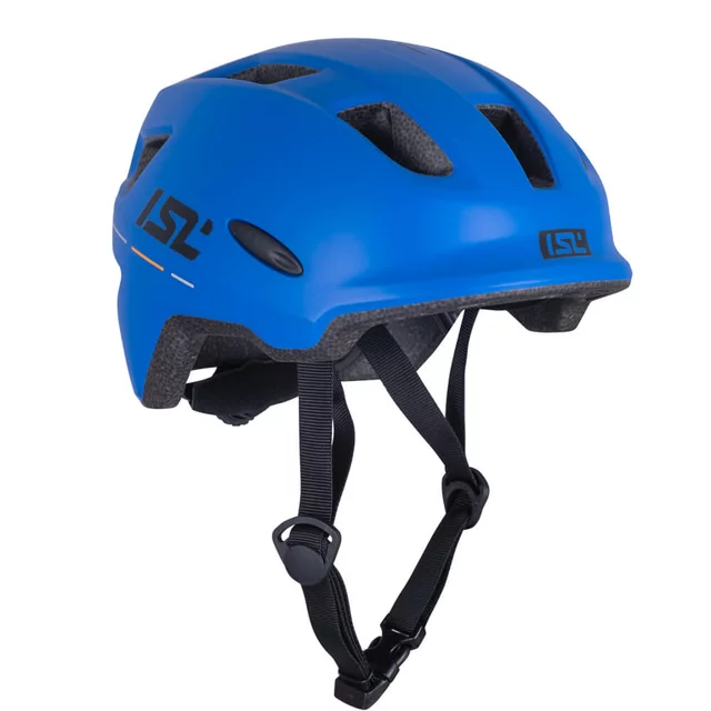 Kask rowerowy dziecięcy 2w1 inSPORTline Lumitto ∙ z lampką LED ∙ technologia in-mold ∙ regulacja pokrętłem ∙ 9 otworów wentylacyjnych - Niebieski wyścigowy