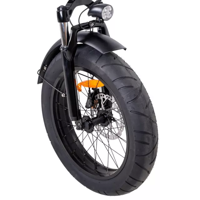 Składany rower elektryczny typu fat bike inSPORTline ISL Baxom 840Wh 20" - Czarny