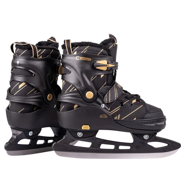Łyżwy regulowane z futerkiem inSPORTline Golnes ∙ unisex ∙ ocieplane ∙ ComfortFit ∙ Thermo Fit ∙ AdjusTouch
