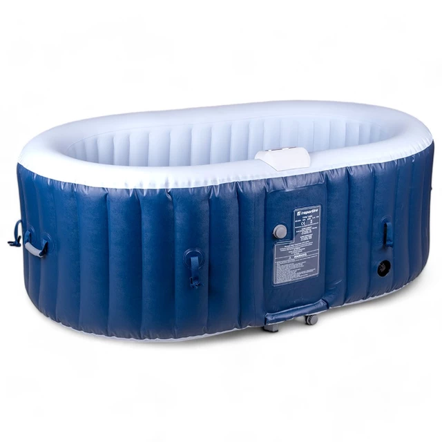 Basen pompowany / jacuzzi inSPORTline Voytano z hydromasażerm ∙ dla 2 osób ∙ 100 dysz hydromasażu ∙ podgrzewanie do 40°C ∙ filtr 1400 l/h - Niebieski