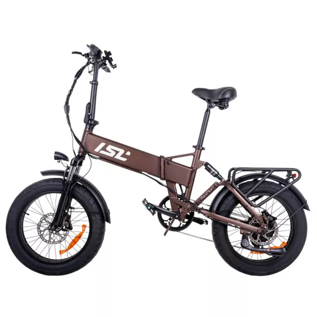 Składany rower elektryczny typu fat bike inSPORTline ISL Baxom 840Wh 20" - Czarny