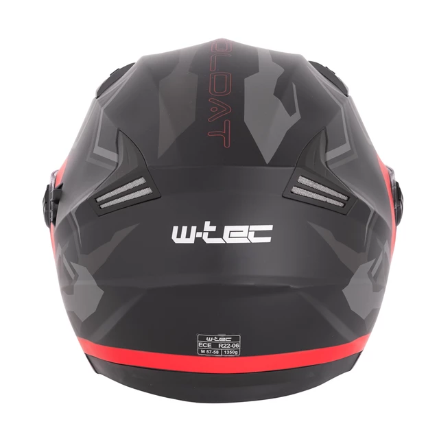 Kask motocyklowy otwarty z blendą przeciwsłoneczną W-TEC Barcela Vermella - Czarno-szary