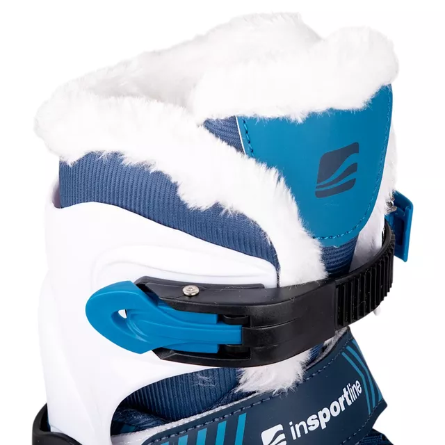 Łyżwy dziecięce z ciepłym futerkiem inSPORTline Izaky Pro ∙ komfort termiczny ∙ MicroLock ∙ AdjusTouch ∙ Safety Ankle