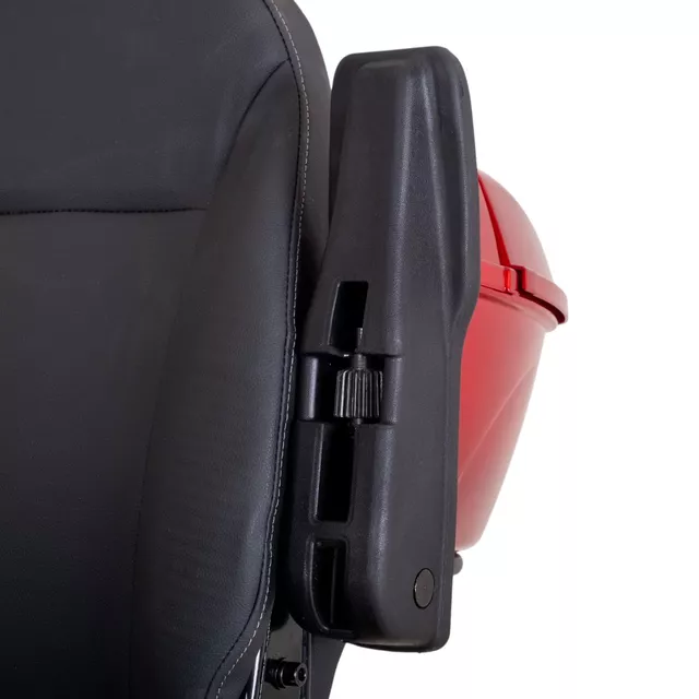 Trójkołowy wózek elektryczny inSPORTline Zorica Deluxe ∙ hamulec elektromagnetyczny ∙ 3 tryby prędkości ∙ zasięg 45 km - Bordowy