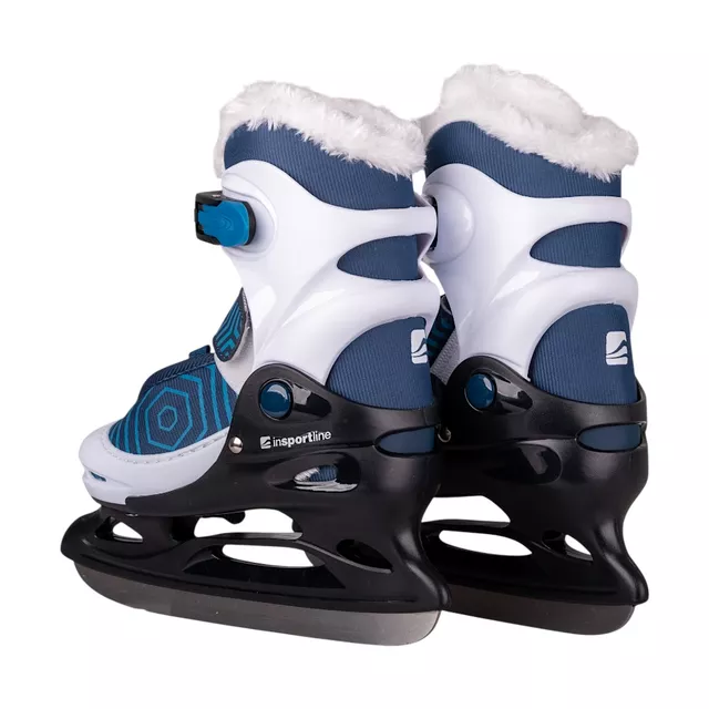 Łyżwy dziecięce z ciepłym futerkiem inSPORTline Izaky Pro ∙ komfort termiczny ∙ MicroLock ∙ AdjusTouch ∙ Safety Ankle