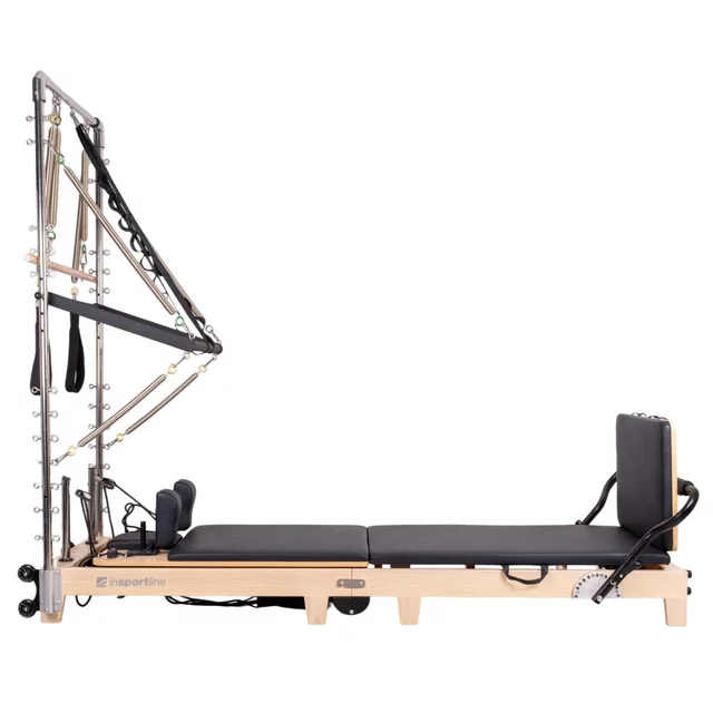 Platforma wypełniająca do reformera pilates inSPORTline Driftaler ∙ nośność 120 kg ∙ dąb skóra PU ∙ łatwy montaż ∙ uchwyt