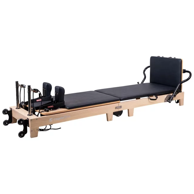 Platforma wypełniająca do reformera pilates inSPORTline Driftaler ∙ nośność 120 kg ∙ dąb skóra PU ∙ łatwy montaż ∙ uchwyt