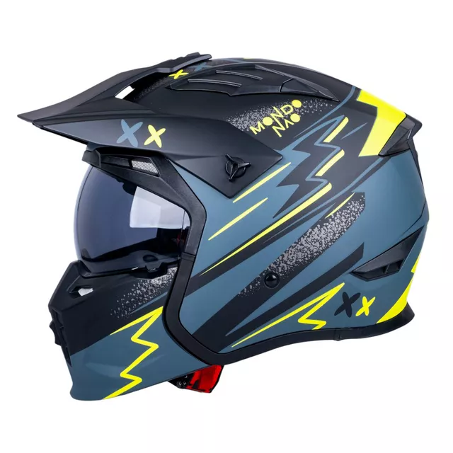 Kask motocyklowy modułowy W-TEC Badalone Graphic ∙ zapięcie mikrometryczne ∙ miejsce na interkom ∙ zdejmowana szczęka