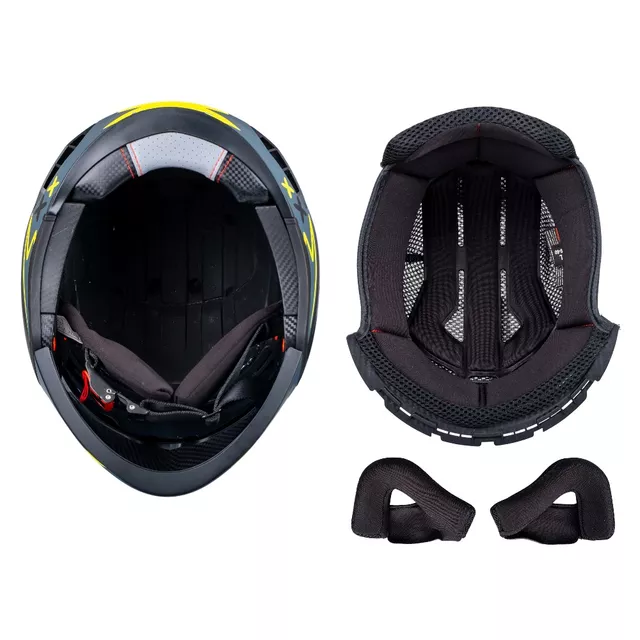 Kask motocyklowy modułowy W-TEC Badalone Graphic ∙ zapięcie mikrometryczne ∙ miejsce na interkom ∙ zdejmowana szczęka