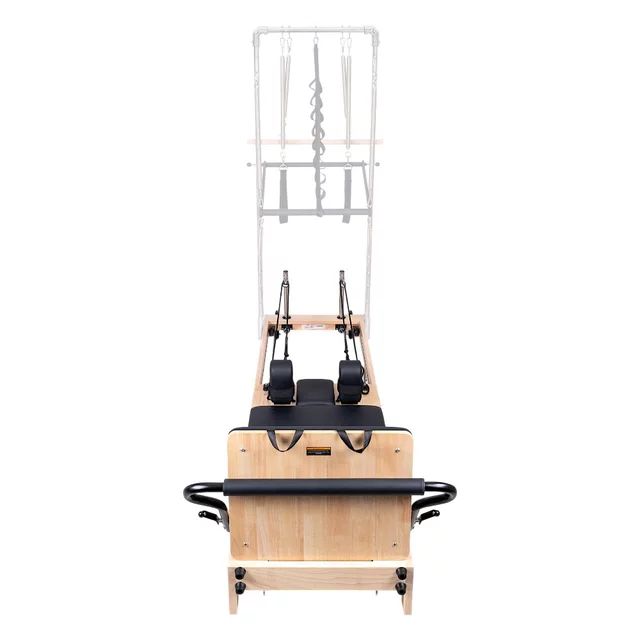 Reformer do pilatesu inSPORTline Driftaler ∙ nośność 120 kg ∙ rama dębowa ∙ składana ∙ z boxem w zestawie