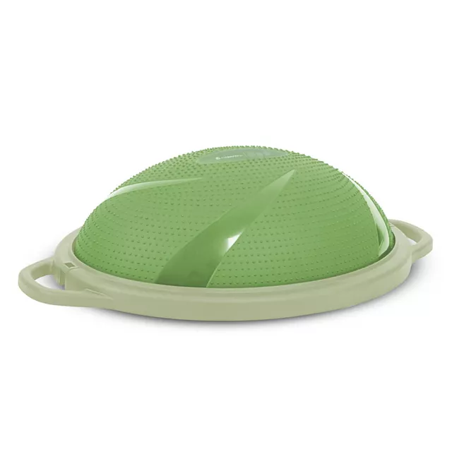 Podkładka balansująca / trener równowagi inSPORTline Dome Hold ∙ kopuła dwustronna ∙ Ø 55 cm ∙ do 120 kg ∙ do ćwiczeń ∙ pompka - Zielony