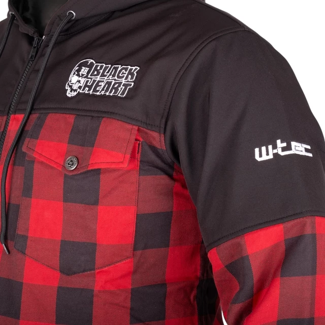 Kurtka softshellowa W-TEC Black Heart Rozzer - Czerwono-czarny